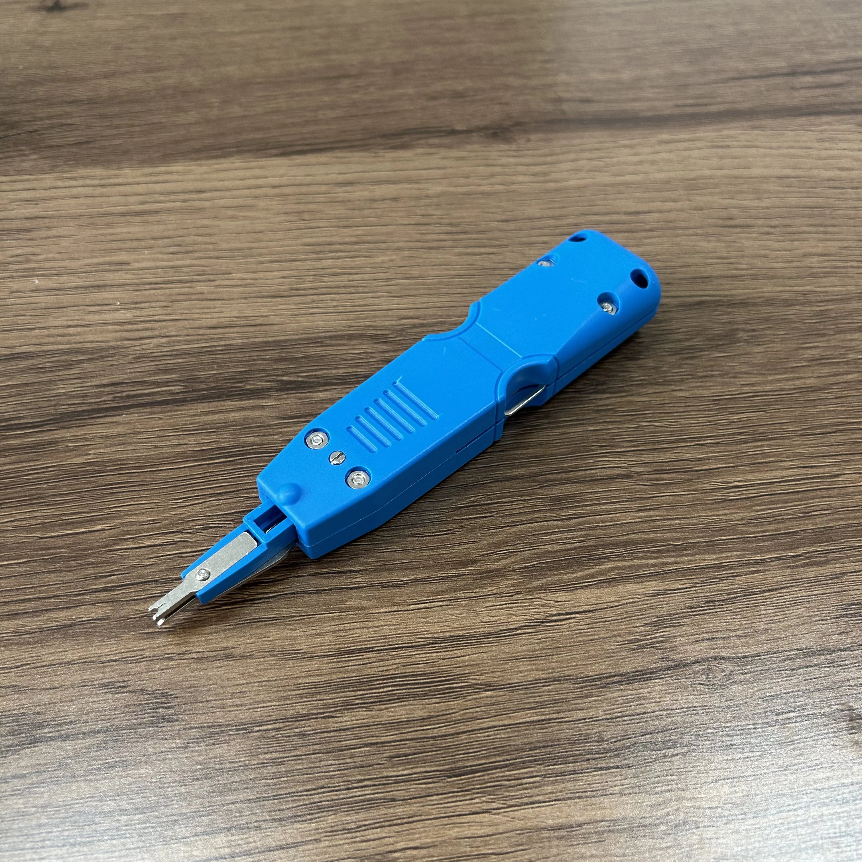 IDC Punch Down Tool with Hook, Network Cable Insertion Cutter for 110 Krone Modules Multi-Function Telecom Tool