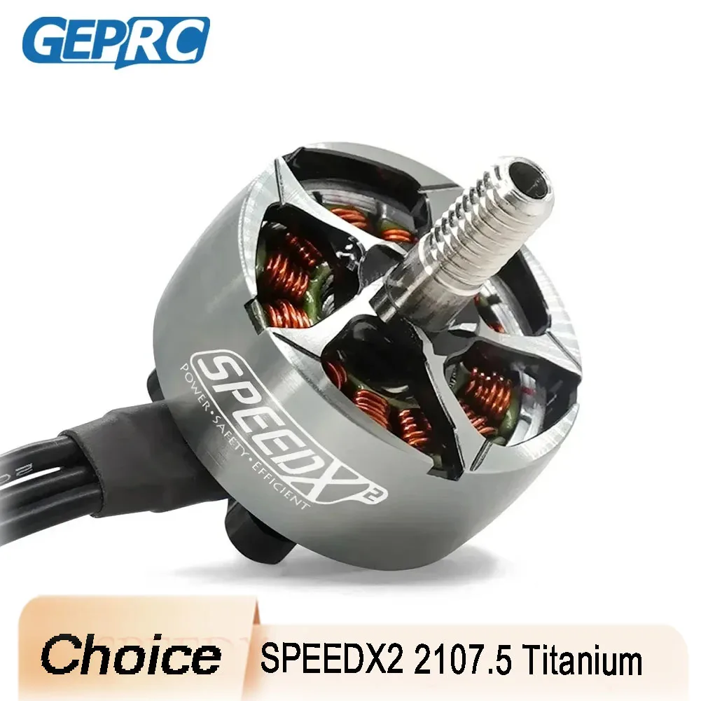 

GEPRC SPEEDX2 2107.5 1960KV Двигатель с высоким крутящим моментом 4-6S для FPV Гоночного квадрокоптера для фристайла DIY энтузиастов