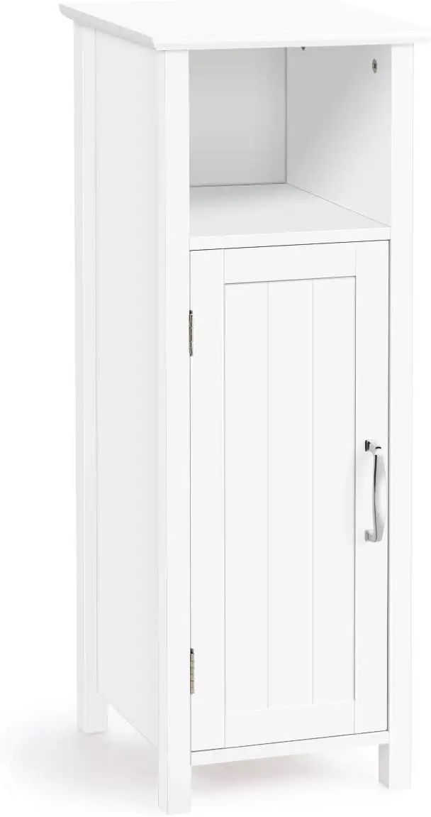 

Small Bathroom Cabinet, Bathroom Cabinet with 1 Door & Adjustable , Floor Cabinet for Bathroom, Living Room, Kitchen or Ent