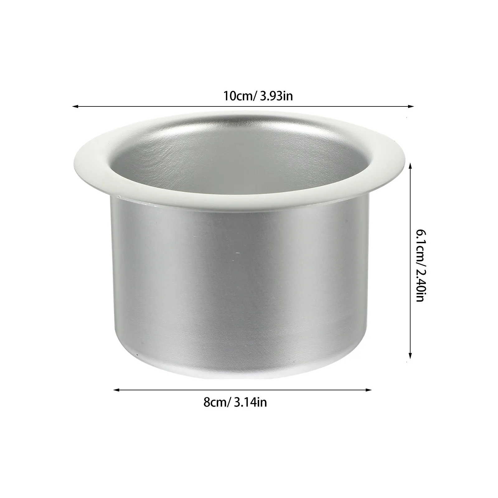 Recliner Handle Cup Holder Aluminum Alloy Metal Coffee Cup Holder Replacement Insert for Sofa Couch Car Patio Deck Rv