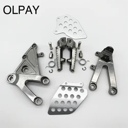 Front footpegs Foot pegs Footrest Pedals Bracket For CBR600RR CBR 600RR F5 2003 2004 2005 2006 03 04 05 06 aluminium alloy