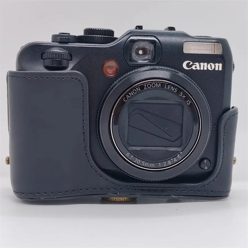 防水フォトカメラPUレザーバッグボディカバーケース CANON G10 G11 G12