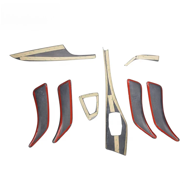 8pcs Interior Trims Car Interior Dashboard Cover Real Dry Carbon Fiber for 1 Series F20 2012-2016