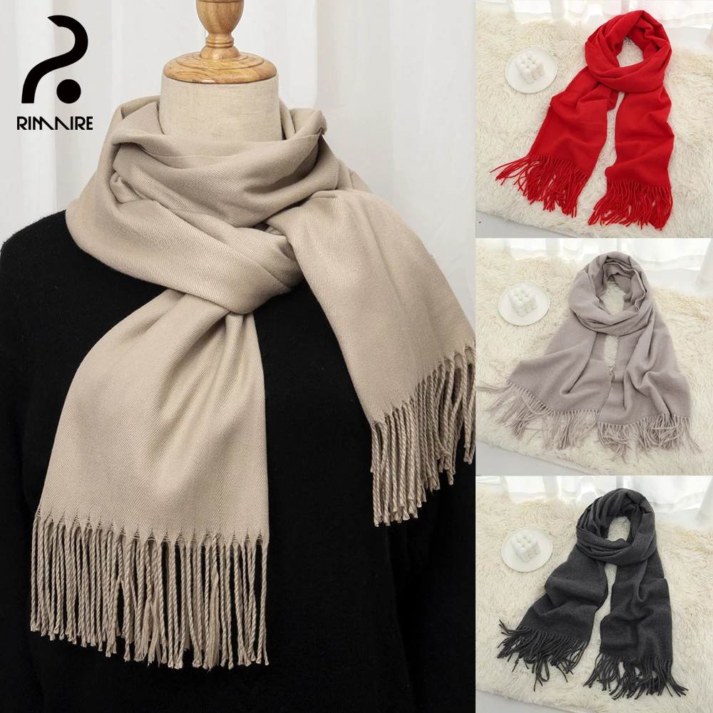 

RIMAIRE Cotton Pure Color Fashion Muslim Hijab with Tassels Beautiful Comfortable and Decorous Scarf 185*65cm Bige size Scarf