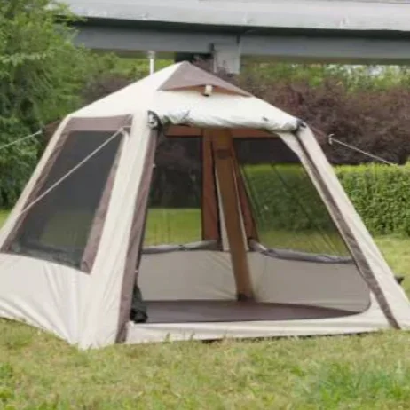 Air Inflatable Tent With Hand Pump Water Proof With Door Mesh Window For Camping Family Weekend