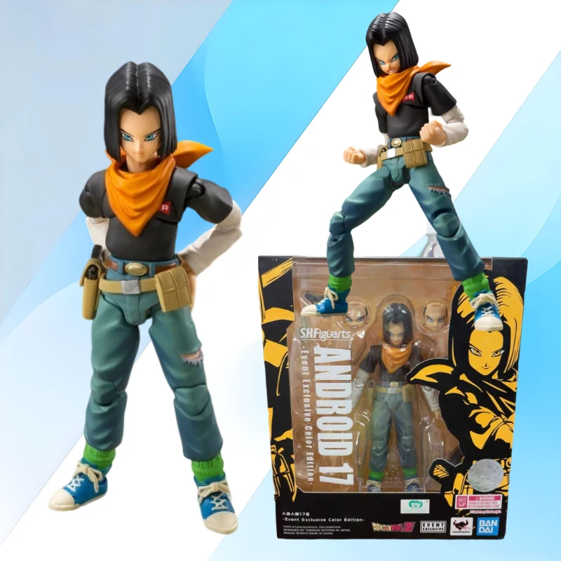 

Коллекционная фигурка Bandai S.H.Figuarts Dragon Ball Android No 17, эксклюзивная цветовая версия, 13 см, ПВХ, модель, игрушка, подарок