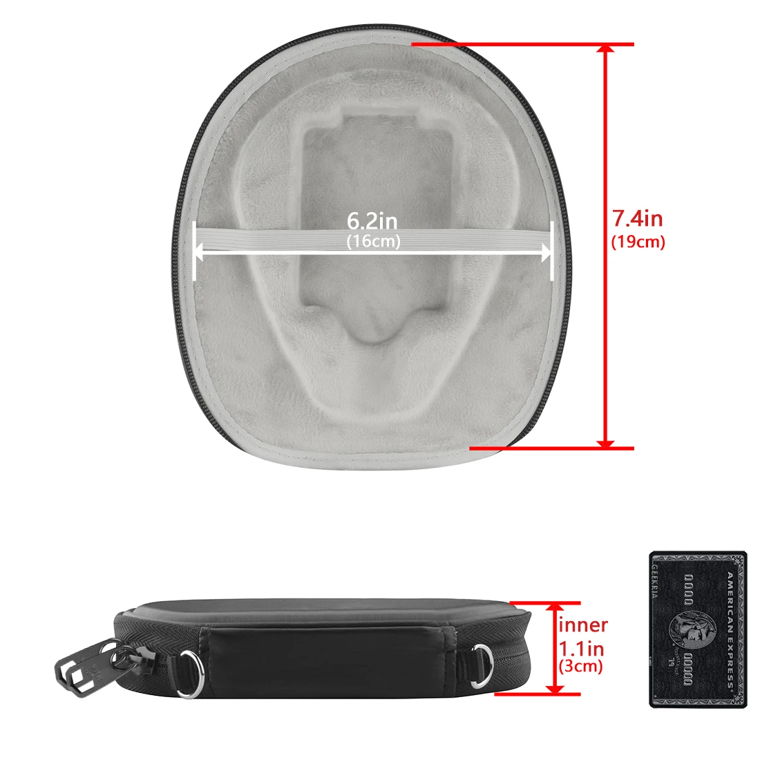 Geekria Shield Tai Nghe Dành Cho Vòng Cổ, Thay Thế Cứng Di Động Bluetooth Túi Đựng Tai Nghe Cho Phụ Kiện Bảo Quản