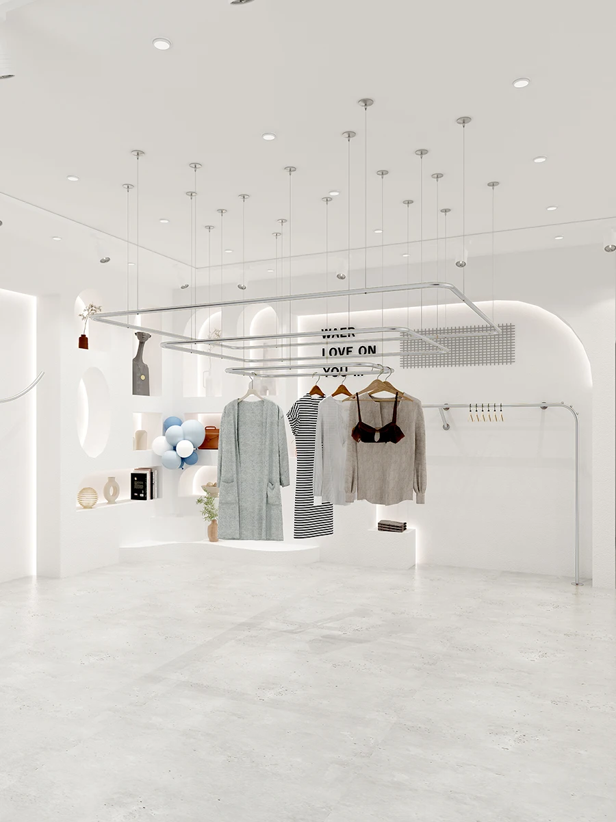 Stainless Steel Extendable Towel Holder and Lift Ceiling Storage Airer Balcony Hanging Dryer Rack for Clothes