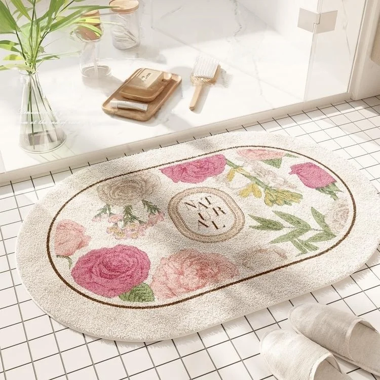 

Коврик для ванной комнаты в американском стиле, впитывающий, противоскользящий, быстросохнущий, для туалета и умывальника