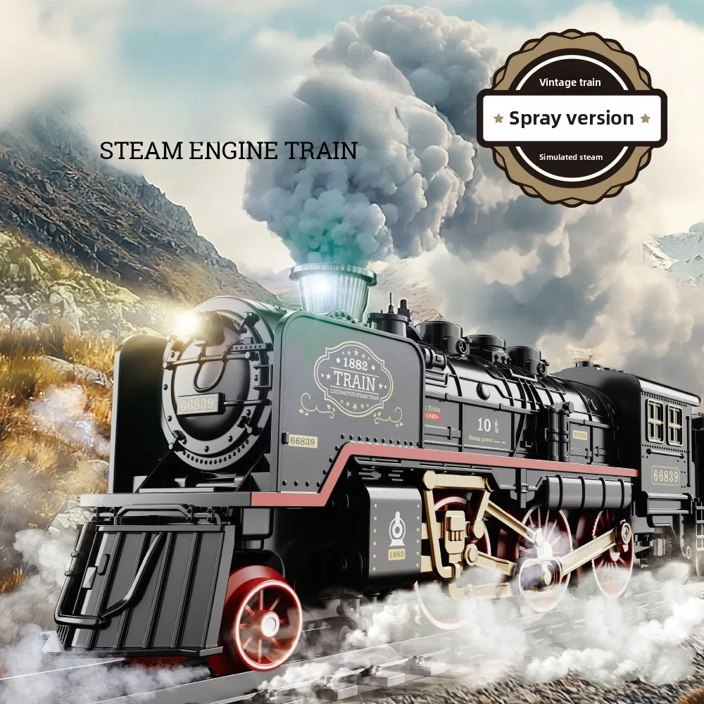 Hot Bee Ensemble de train, jouets de train télécommandés avec piste de luxe et wagons de Hot Bee Ensemble de train, jouets de train télécommandés avec piste de luxe et wagons de