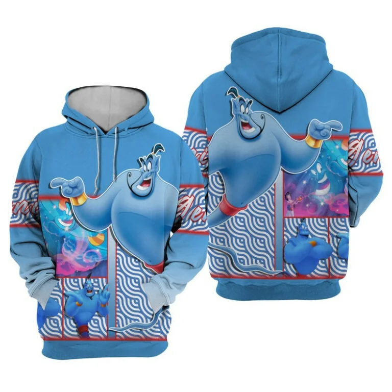 Aladdin Magic Lamp Boys Girls Hoodies Disney Men's Hoodies 3D Print MINISO Pullover Oversized Men Hoodies Fashion Men Clothing