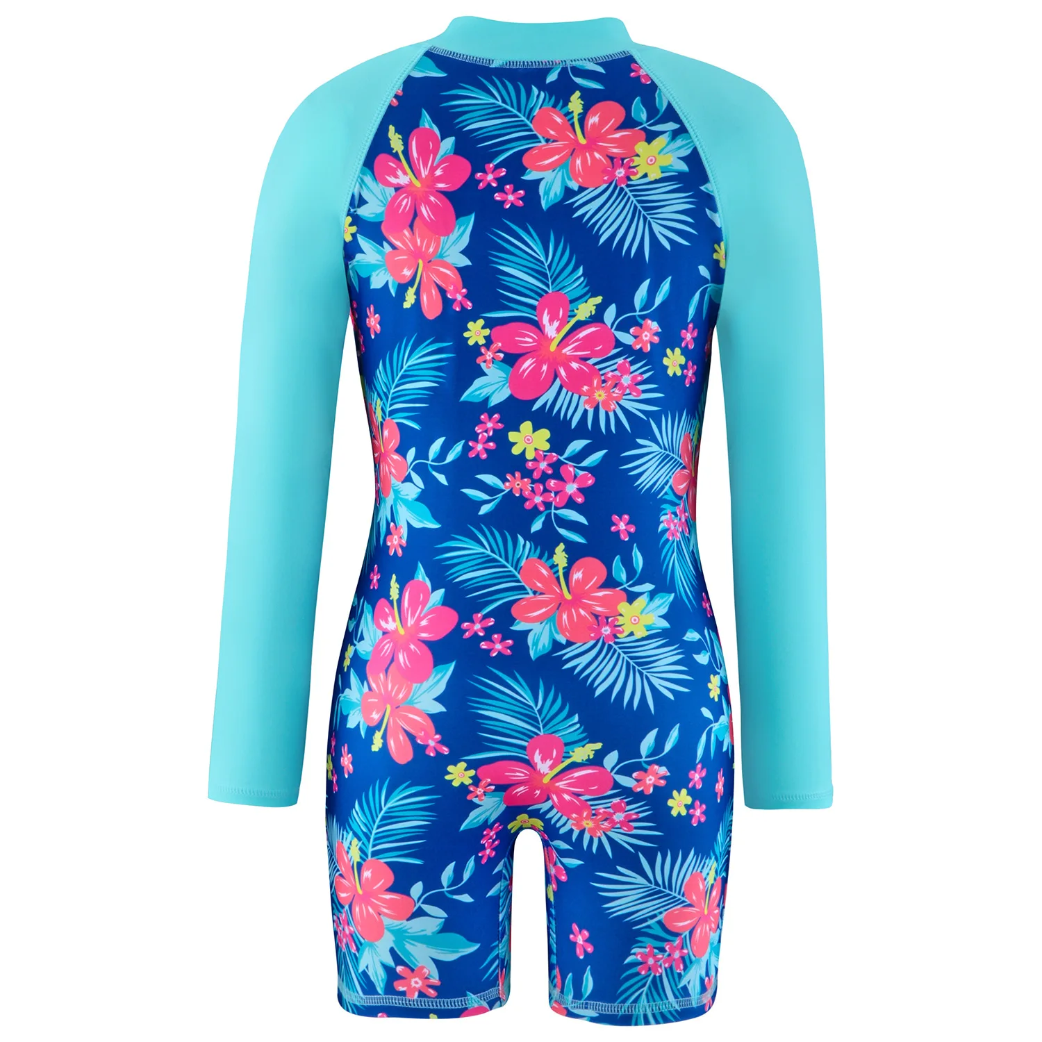 Badeanzug Kinder Sommer Meerjungfrau Mädchen einteilig Langarm Schwimmen Strand tragen Kinder Kinder Sport schnell trocknend Badeanzug – Detail 18