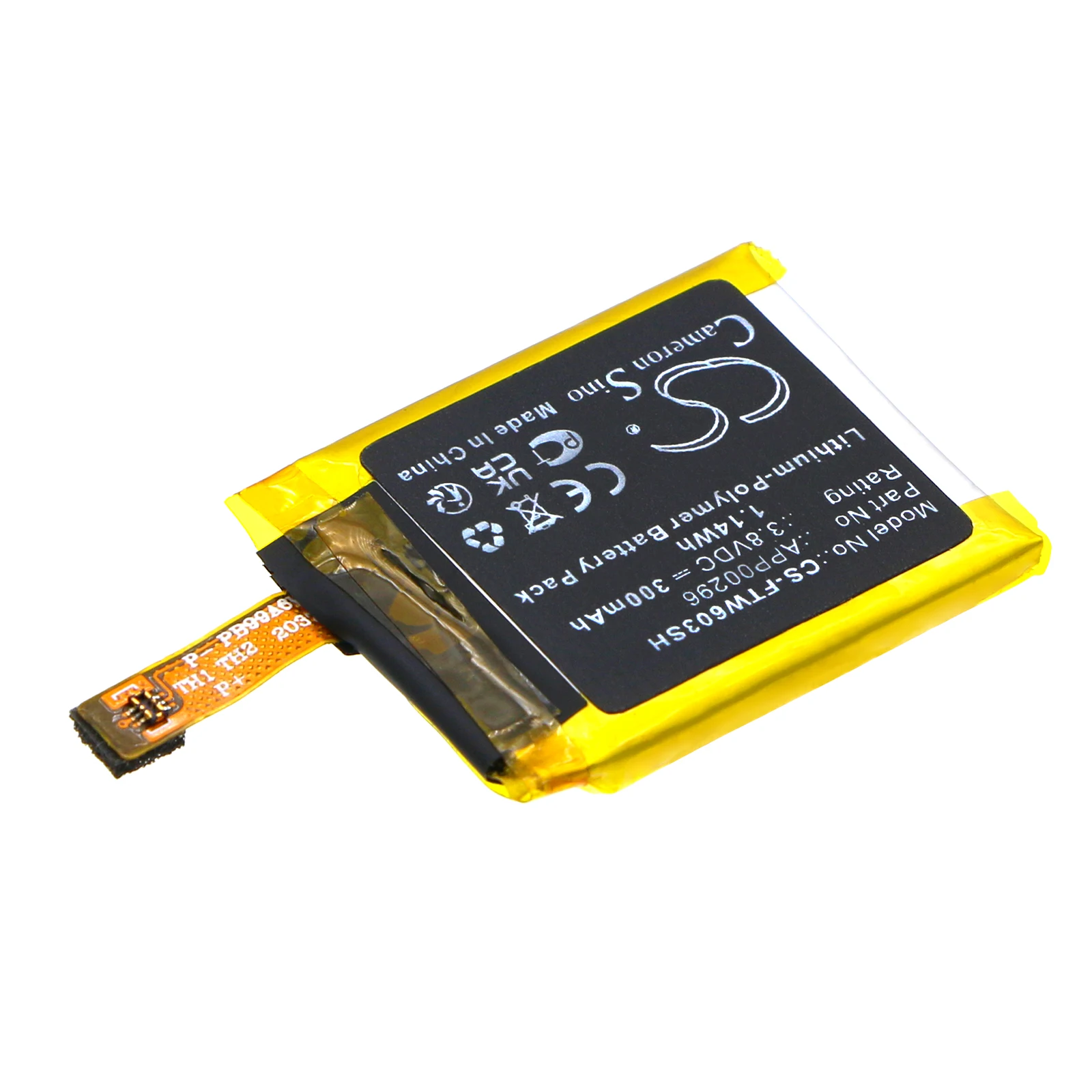 بطارية بديلة CS لـ FOSSIL Julianna HR FTW6035 APP00296 300mAh / 1.14Wh