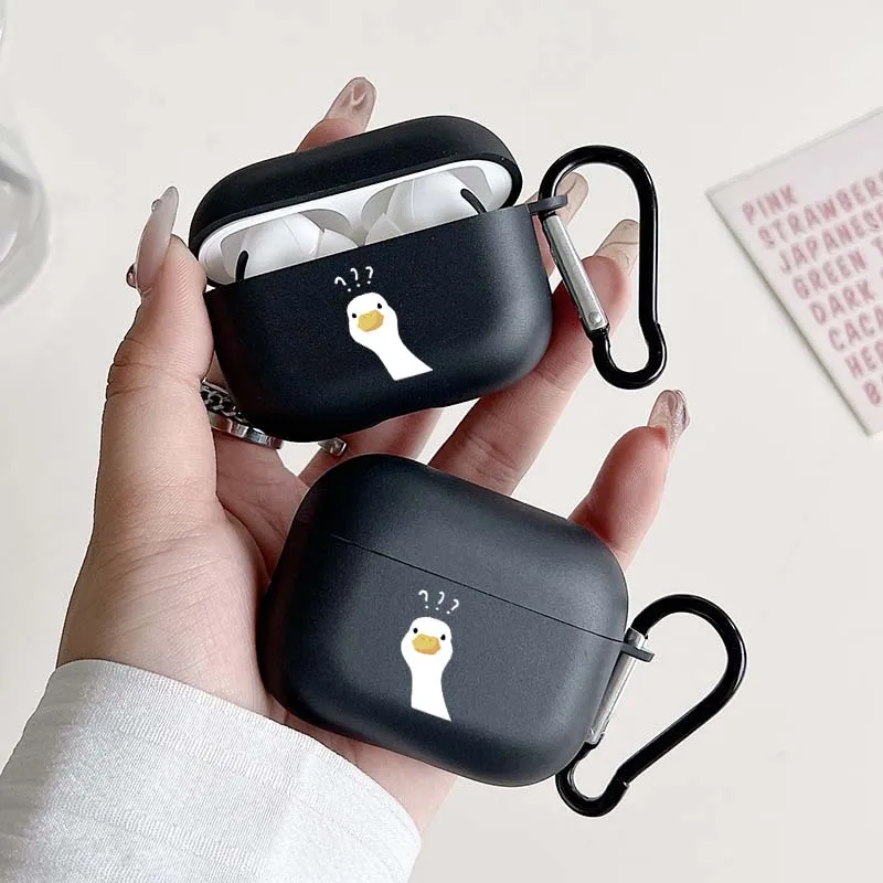 

Doubt Cute Cartoon Goose Pattern Wireless Headset Protective Case for Airpods 1/2 Case Airpods 4 3 Airpods Pro and Pro2 TPU Case