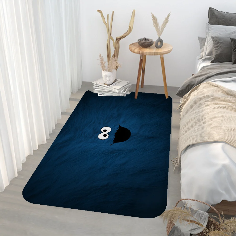 C-Cookie M-Monsters Bathroom Mat Anti-slip Absorb Water Long Strip Cushion Bedroon Mat Welcome Doormat