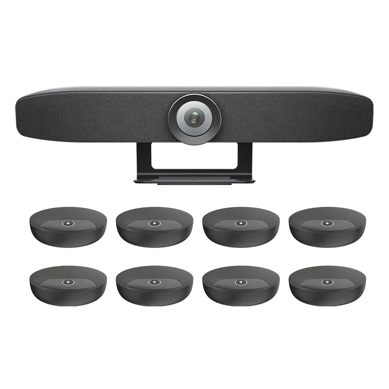 4K AI All-in-One Video Conference System with Intelligent Microphone Array and HIFI Speakers for Conferences