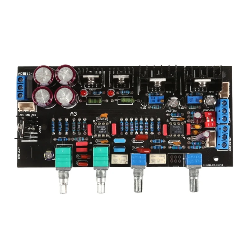 Class A Hifi Preamp Tone Control Board Components A3 Tone Board 4 Knobs Tone Board Digital Sound Remover Module Easy Install-N36