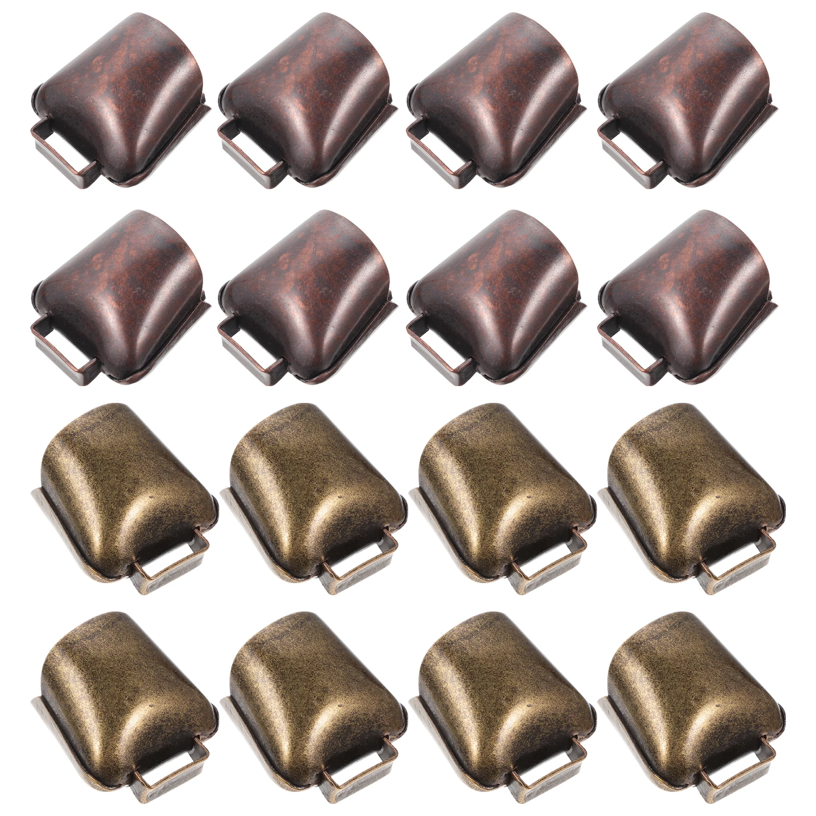 

16 Pcs Copper Grazing Bell Portable Farm Animal Anti Lost Device Loud Sound Christmas nament Cow Horse Sheep Cattle