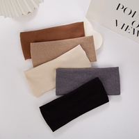 Autumn Winter Solid Color Baby Headbands Woman Girls Soft Elastic Yoga Hairbands Bandanas Kids Classic Thick Hair Accessories