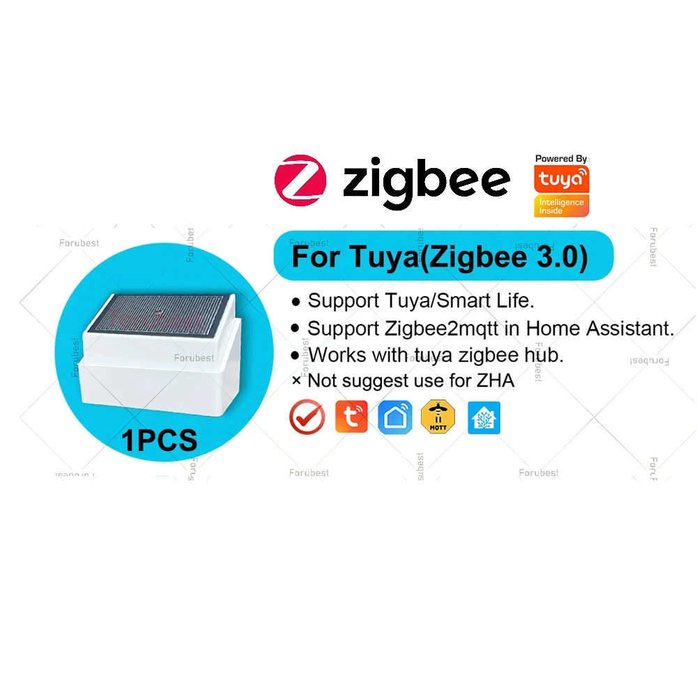 Zigbee Regendetectiesensor met lichtdetector Buiten Waterdichte regendruppsensor voor Tuya Home Assistant Z2MQTT Automatisering - afbeelding 1