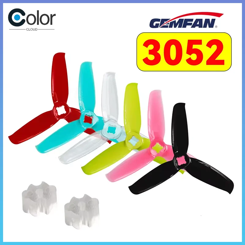 4 stücke/2 paar Gemfan 3052 3,0x5,2 Fpv Pc Propeller Prop Klinge Cw Ccw Welle Durch Für Rc fpv Racing 3 zoll Drohnen Motor 1306-1806