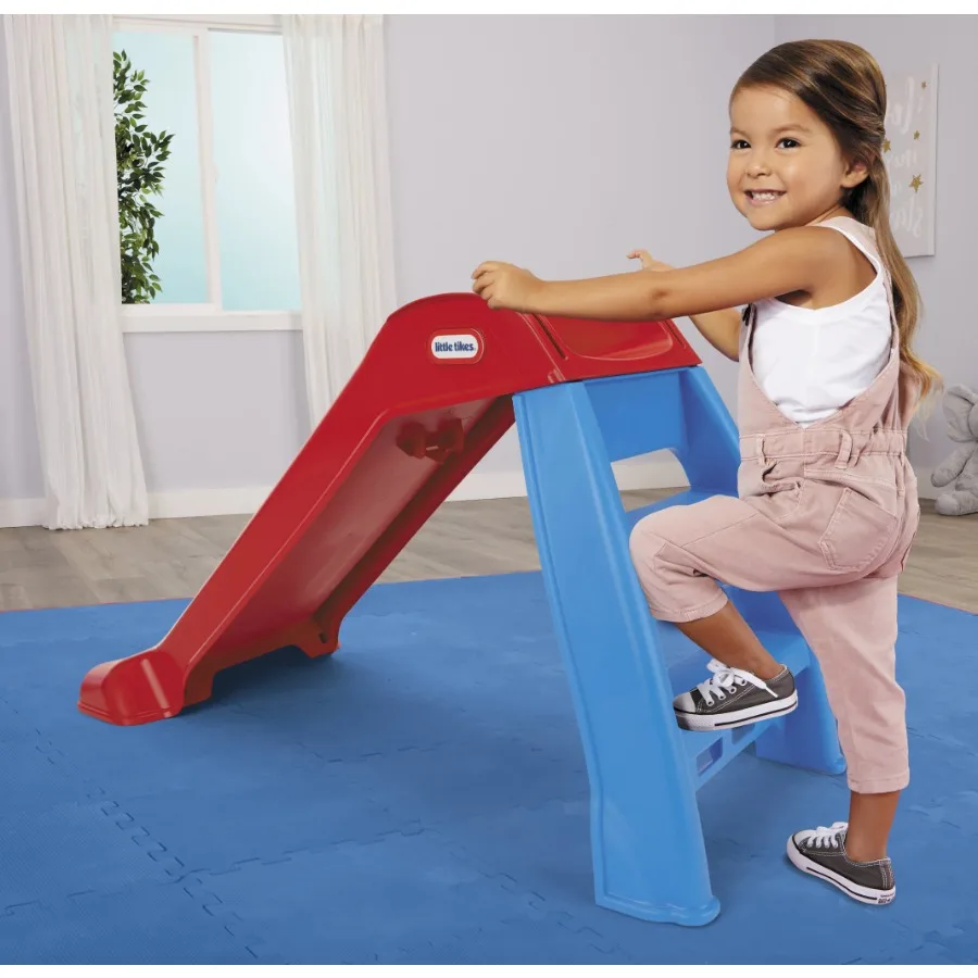 

Slide, Easy Set Up Playset, Indoor Outdoor Backyard, Easy to Store, Toy for Toddler, Kids, 18 Months