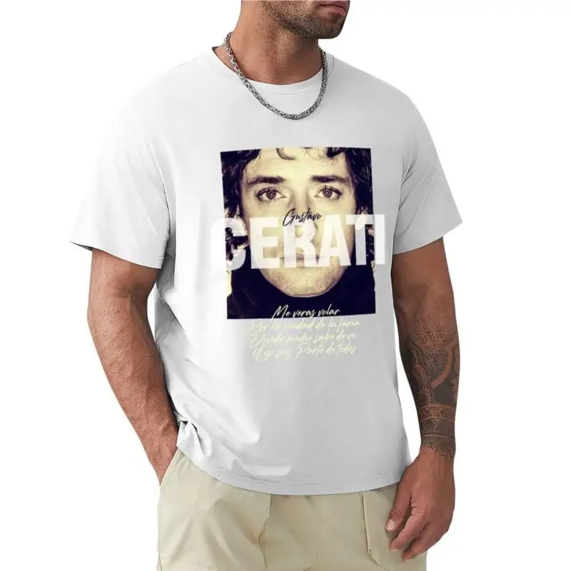 Gustavo Cerati Me veras Caer T-Shirt new edition t shirt graphic t shirt Oversized t-shirt Men's long sleeve t shirts