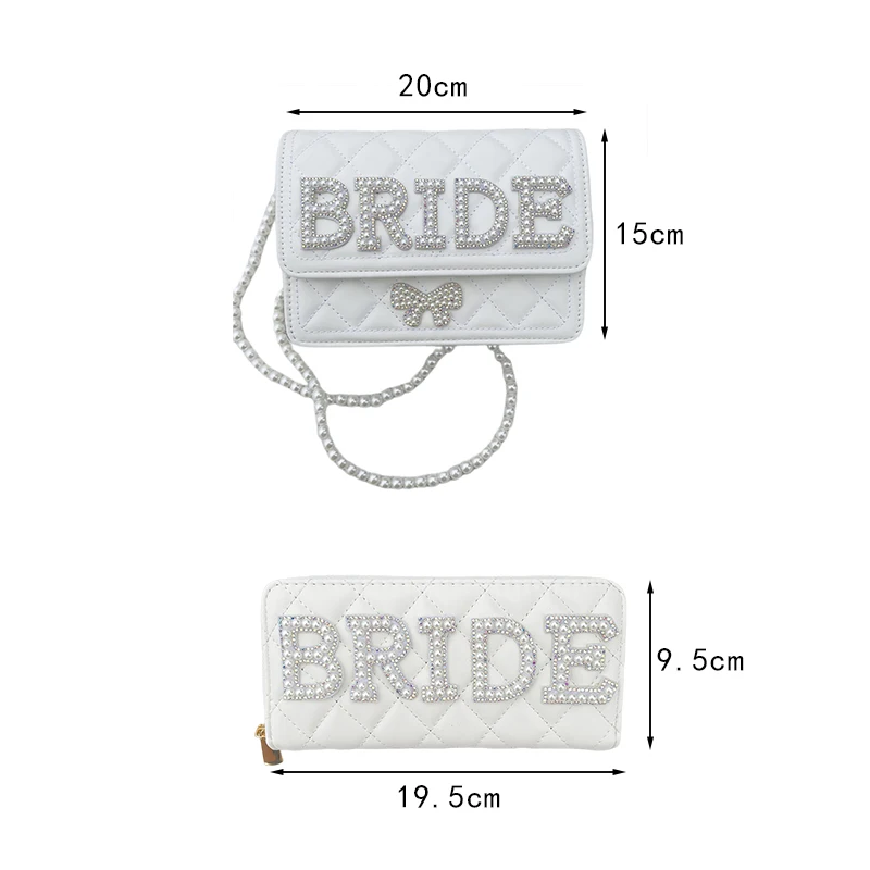 Borsa da sposa borsa a tracolla con catena di perle da sposa per essere borsa a catena di fidanzamento di nozze pochette borsa di perle per feste