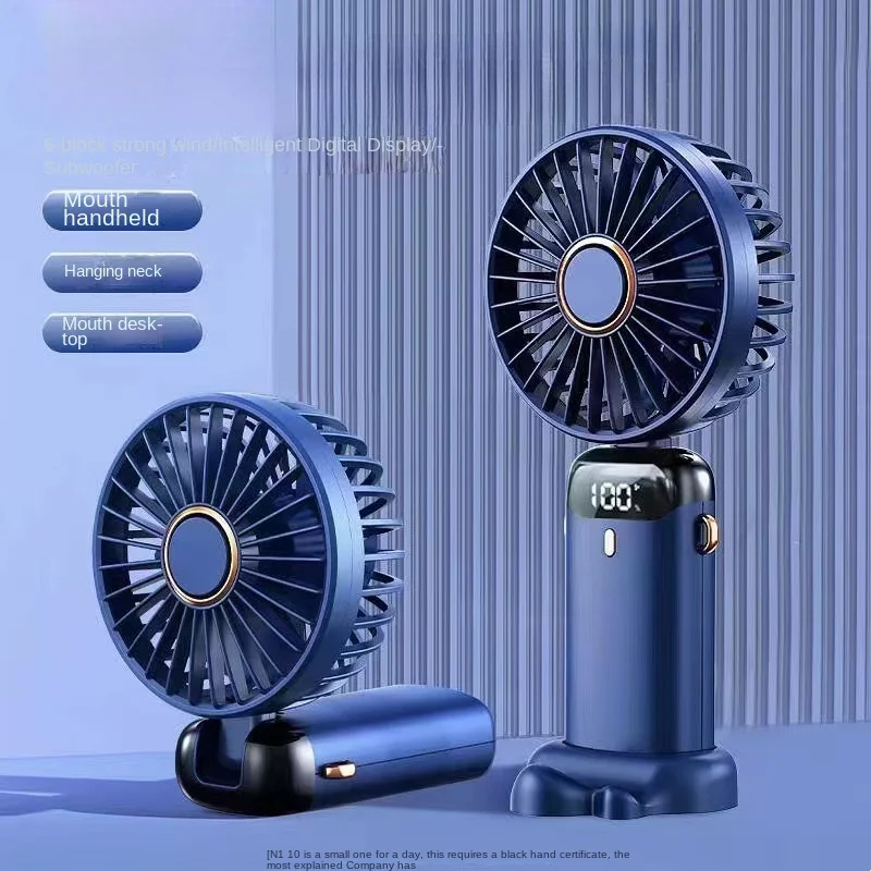 Mały, przenośny wentylator USB Stay Cool On-The-Go — przenośny i ładowany dla studentów i biur