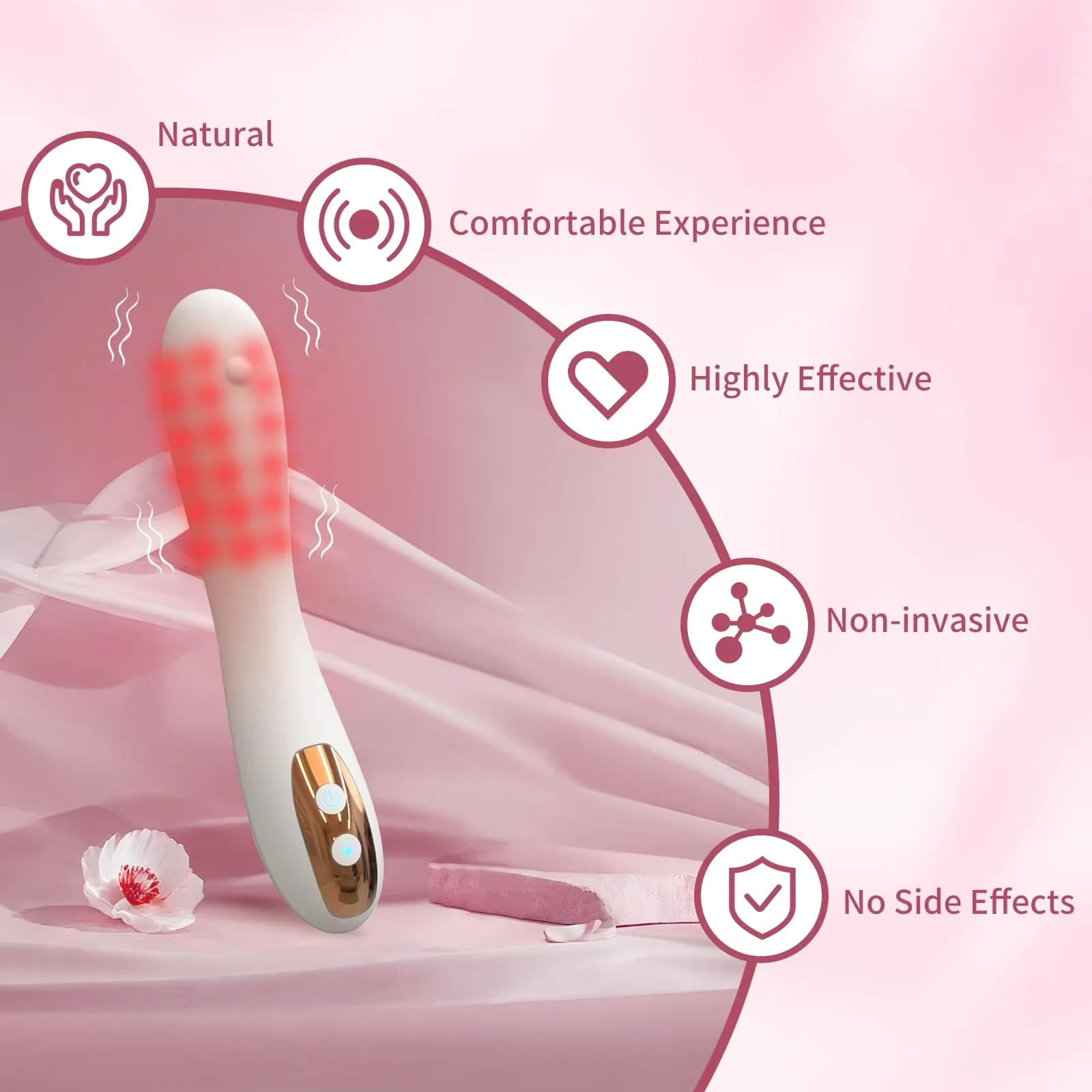 Female Red Light Therapy Device with Heating 36PCS*360nm Vaginal Tightening Laser Therapy Device IPX5 Waterproo Vagina Clean view 2