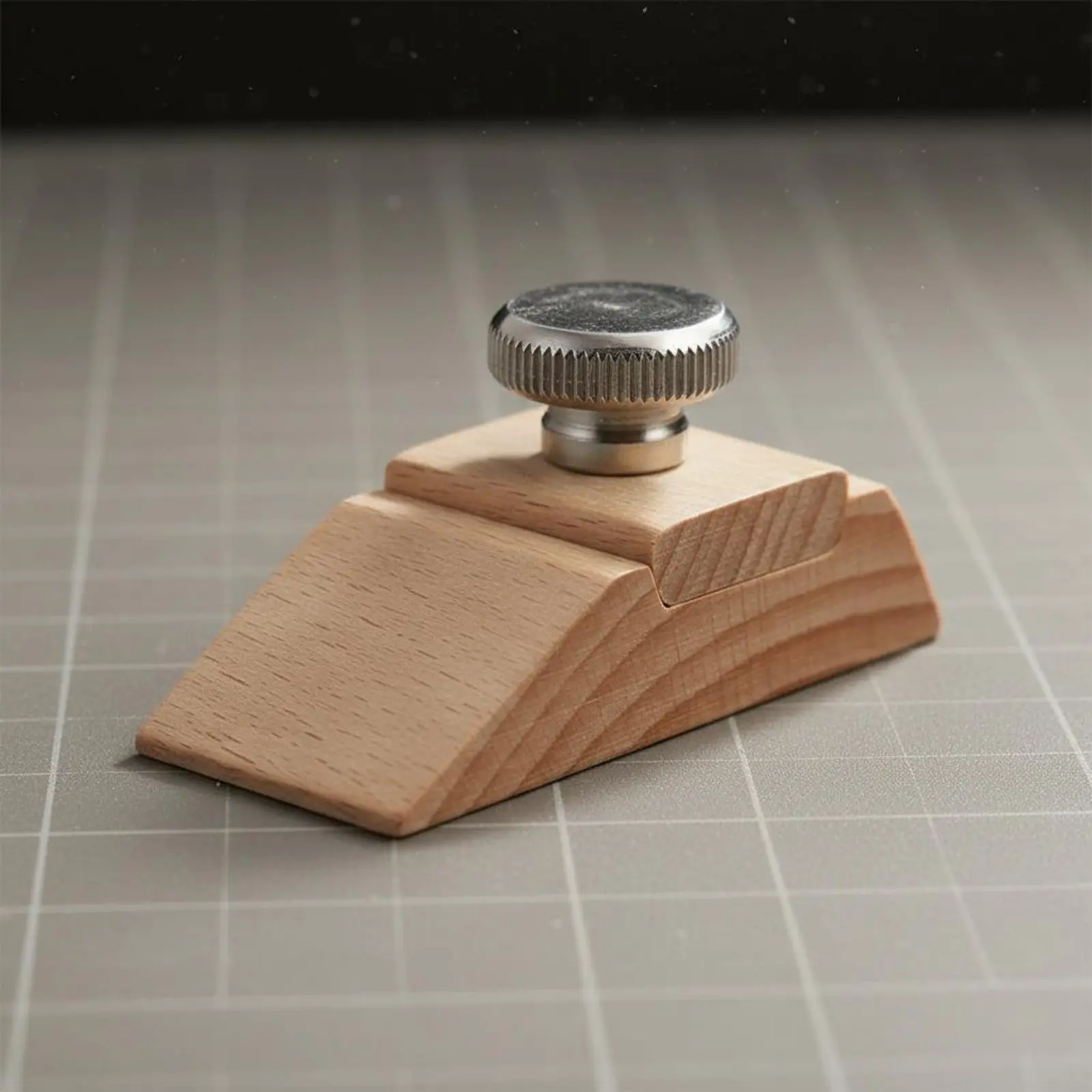 

Leather Border Sanding Block Adjustable Clamp Beech Wood Polishing Block Wooden Sanding Sheet Holder Ergonomic Grip for Workshop