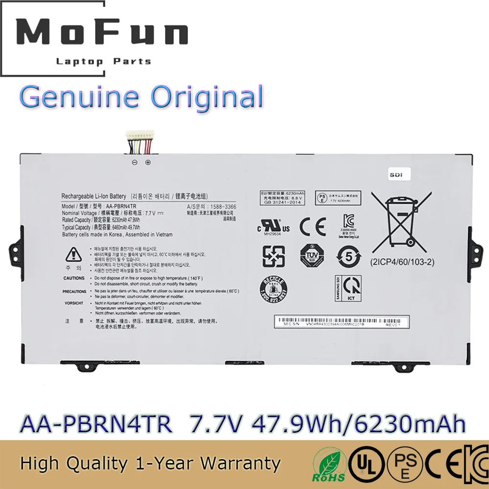 Original AA-PBRN4TR 7.7V 47.9Wh Laptop Battery for Samsung Galaxy Chromebook XE930QCA-K01US BA43-00394A