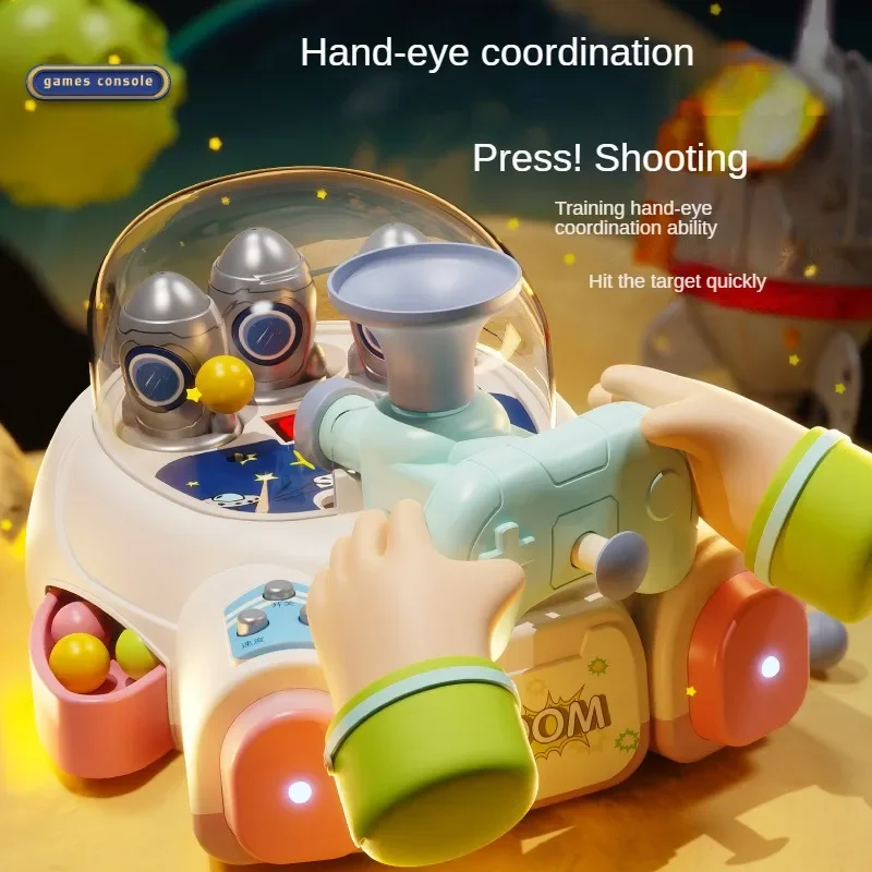 Children's Shooting Pinball Game Machine Early Education Puzzle Exercise Thinking Shooting Bean Machine Game Decompression Toy