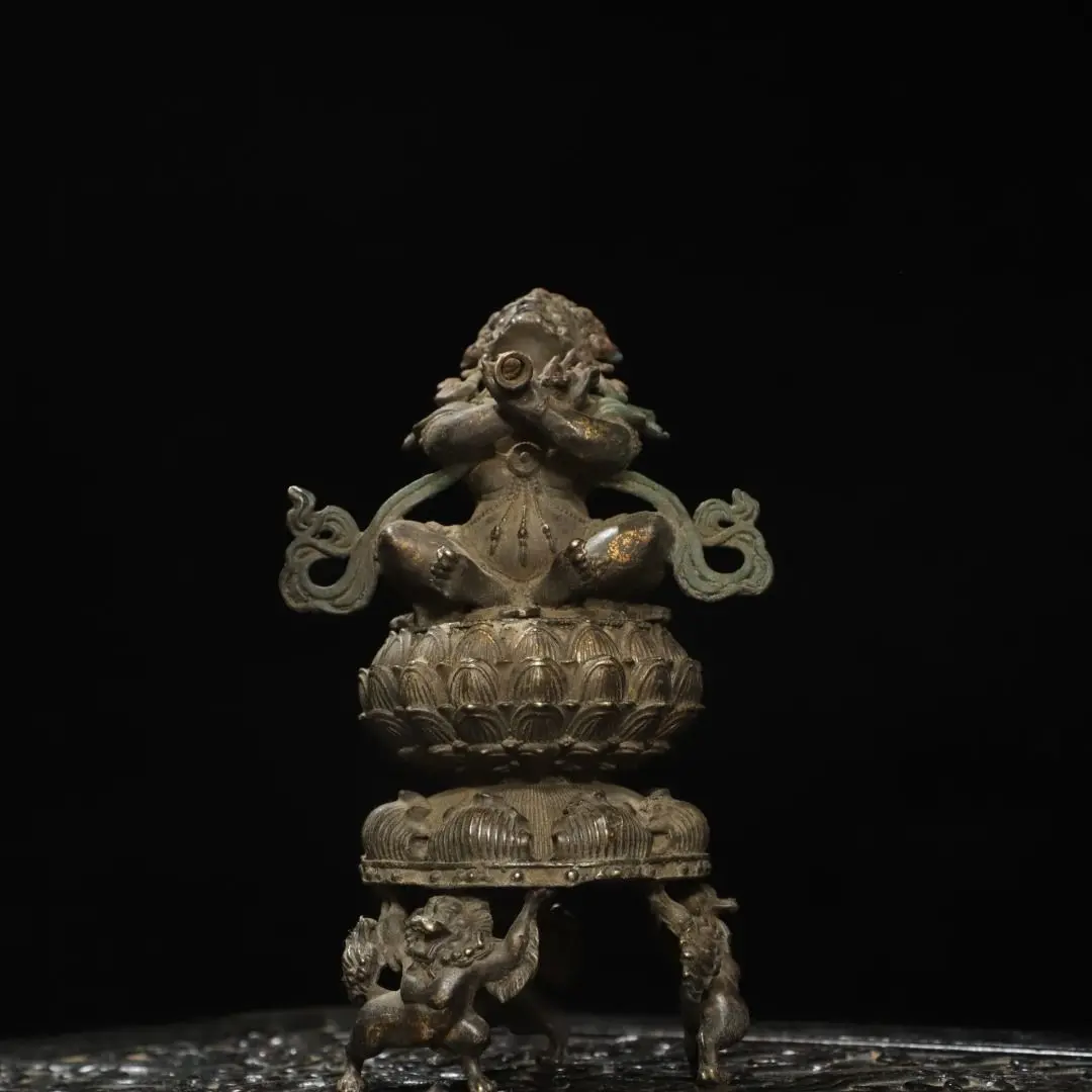 5 Copper Tuojin [Big Black Sky] Incense Burner Height 18 cm Width 18 cm Diameter 5 cm Weight 1 kg