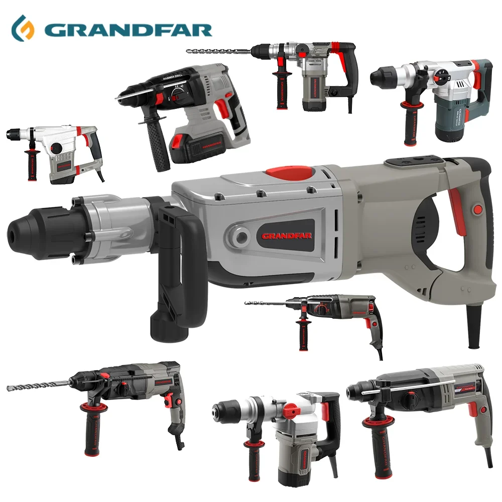 1700w 220 v martillo perforador heavy duty rotary hammer electric drill GRANDFAR GBH