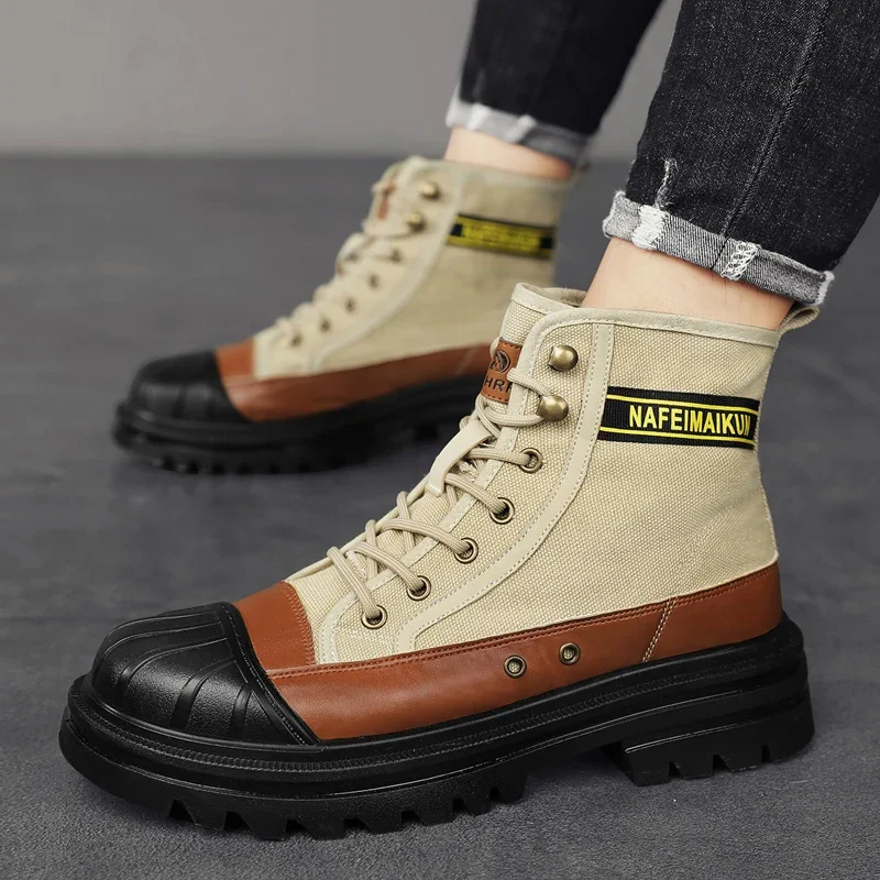 Men Shoes Lightweight Sneakers Men Fashion Casual Walking Shoes Breathable Mens Martin Boots Safty Work Shoes Zapatillas Hombre