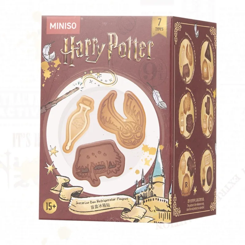 Blind Box Harry Potter Series Gryffindor Magic Cookies Shape Fridge Stickers Hogwarts Wizard Movie Mystery Box Surprise Gifts