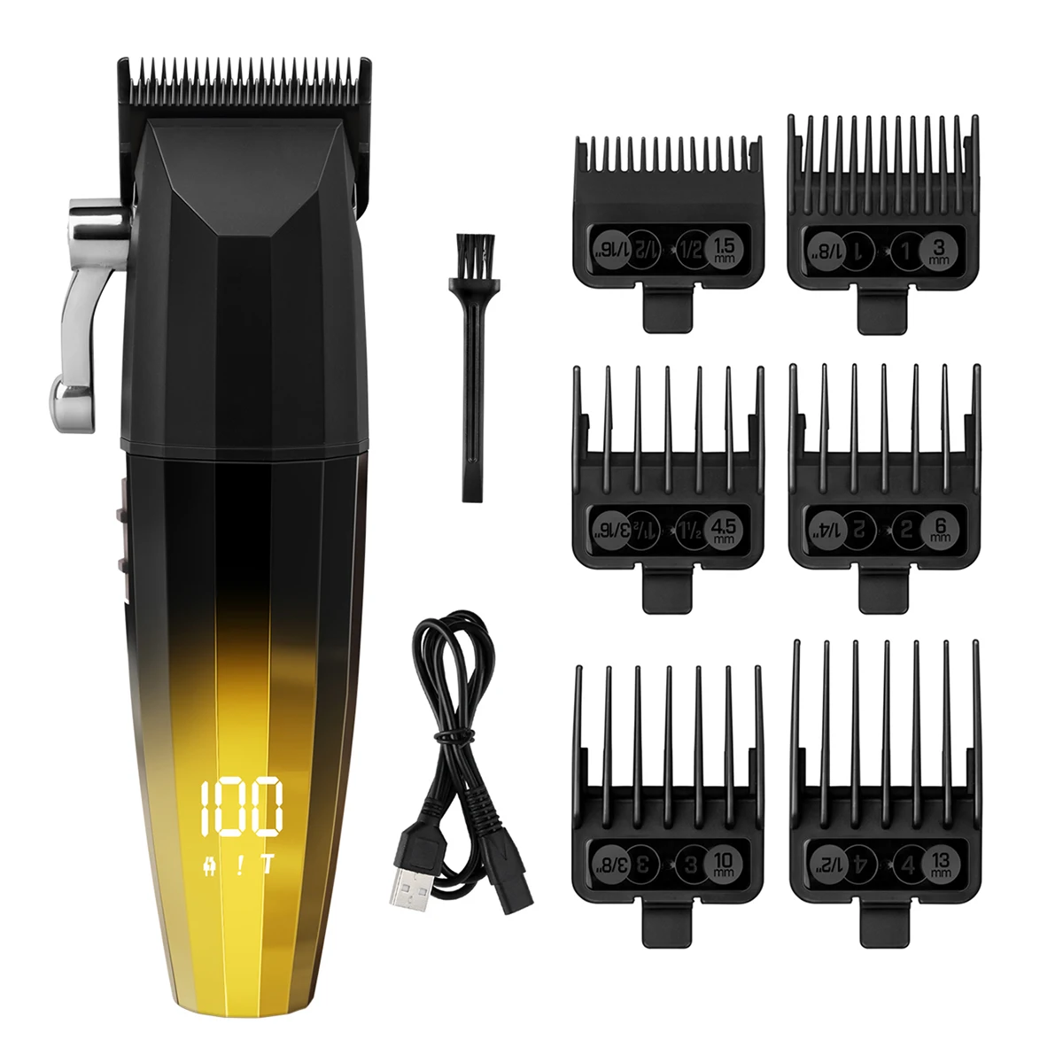 KIKIDO Cordless Hair Clipper Haircut Digital Display Trimmer for Men   Hair Trimmer Professional Barber Hair Cutting Machine