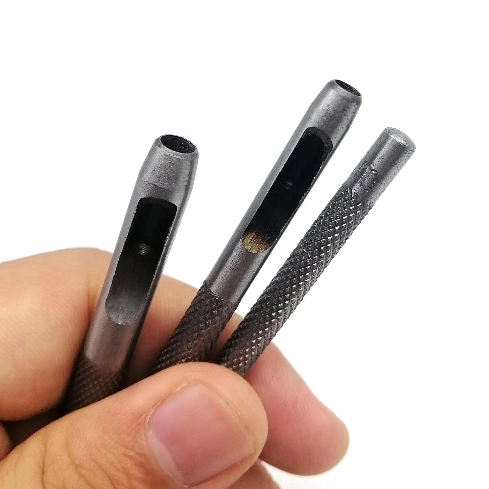 Hochwertiger Stahl, 1 mm, 2 mm, 3 mm, 4 mm, 5 mm, 6 mm, 8 mm bis 20 mm, rundes Locher-Werkzeug, Hohlschneider für Lederhandwerk, Gürteltasche, Kleidung – Detail 18