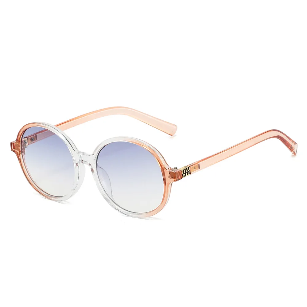 Runde Retro-Sonnenbrille im Promi-Stil |   Metalllogo |   Tägliches vielseitiges Tragen