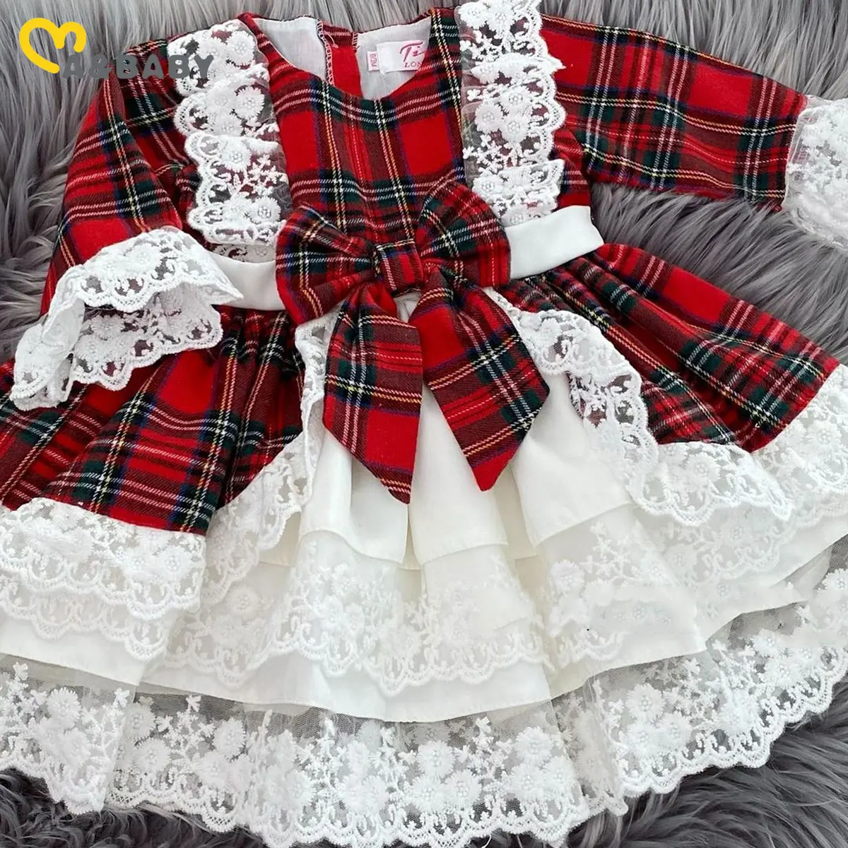 newborn plaid christmas dress Baby Girl Deer Ruffle Long Sleeve Reindeer Embroidery Dress Infant Dress (Red, 18-24 Months): Clothing, Shoes & Jewelry day comfort and a stylish look for both special occasions and everyday use Mubineo Infant Baby Girl Christmas
