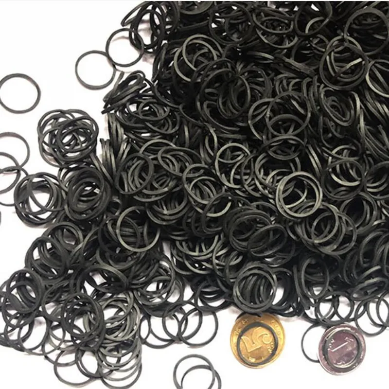 Black Rubber Bands,  Small Rubber Bands Office Supplies, Soft Elastic Bands School Home Diameter 13mm,06*0.9mm