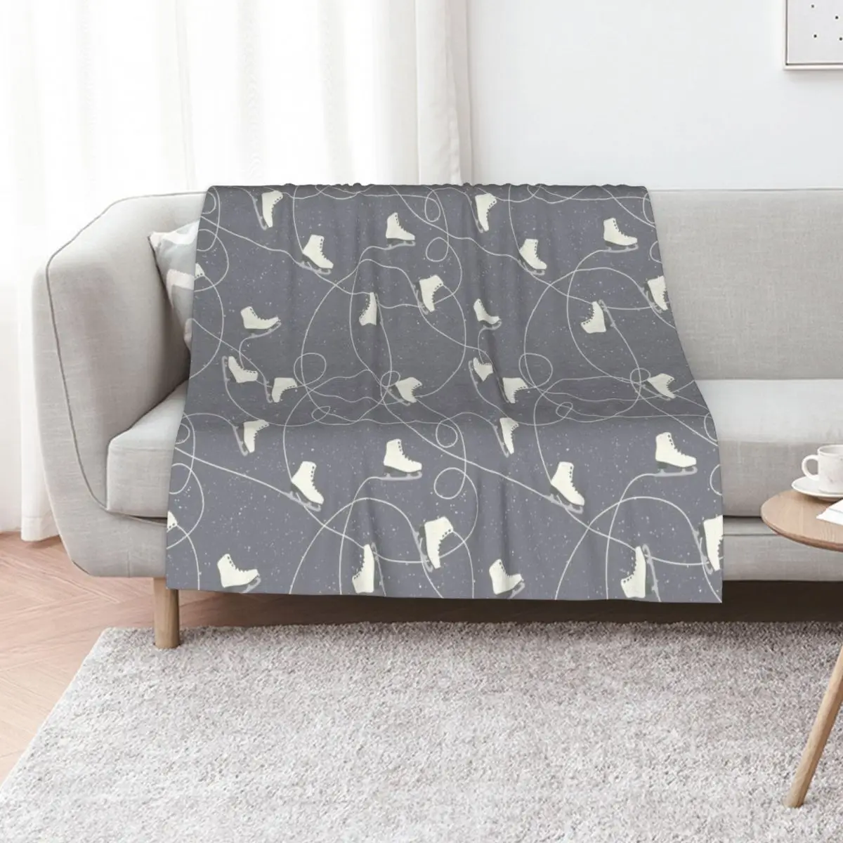Ice skating Throw Blanket Bed linens Sofa for winter Baby Soft Plaid Thermal Blankets