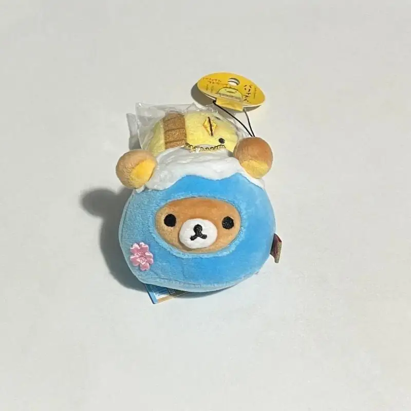 اليابانية الجميلة Rilakkuma أفخم دمية الدب الأخ الأزرق جبل فوجي سلسلة قلادة الكرتون سيارة المفاتيح ظهره الديكور الهدايا