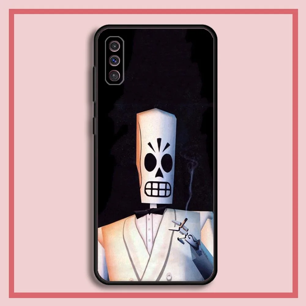 G-Grim F-Fandango Game Phone Case For Samsung S23,23,22,30,21,10,9,Note20 Ultra,Lite,Ultra,5G,Plus,FE,Black Soft Case