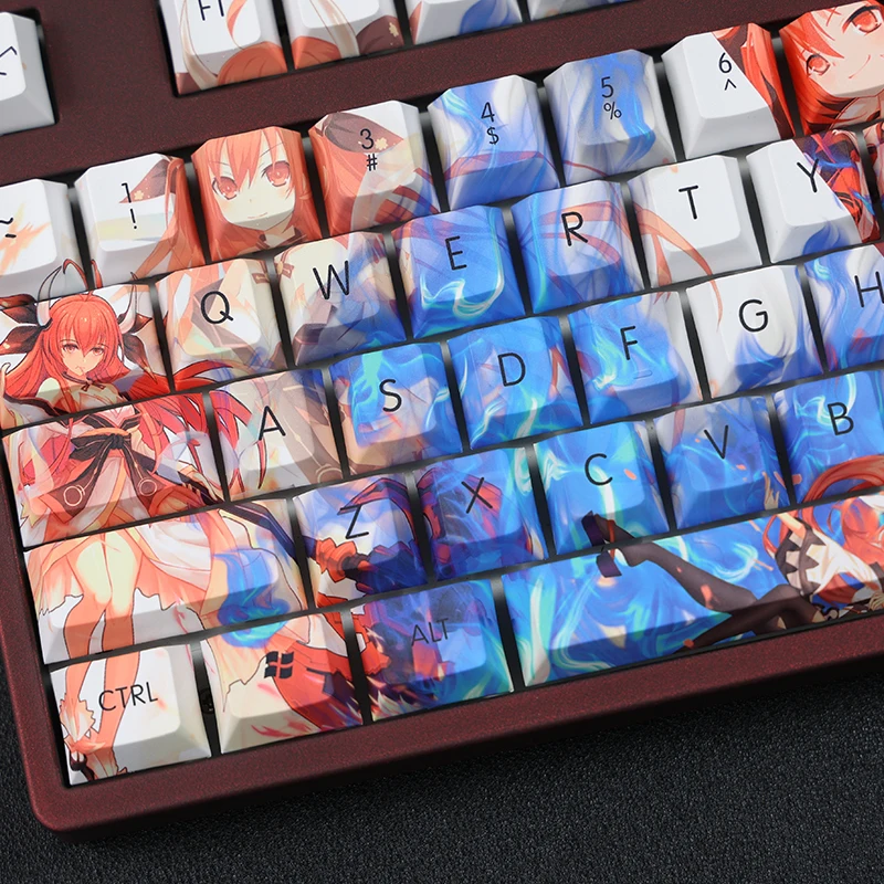 Capuchons de clavier en PBT, 108 touches, Anime DATE A LIVE, profil Cherry 61/87 /104/108 interrupteurs Cherry MX, clavier mécanique