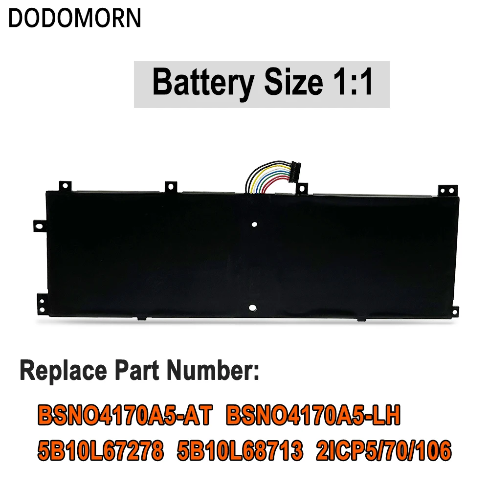 DODOMORN Fast Delivery New BSNO4170A5-AT Laptop Battery For Lenovo Miix 510-12ISK 520-12IKB BSNO4170A5-LH 525-12IKB LH5B10L67278