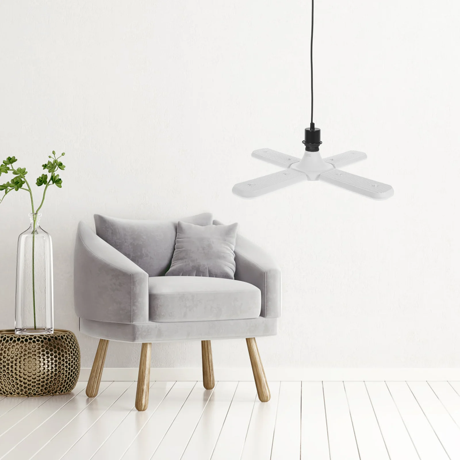 

60W Foldable Four Blades LED Light Bulbs Adjustable Angle Energy Saving No Flicker for Bedroom Living Room Hotel