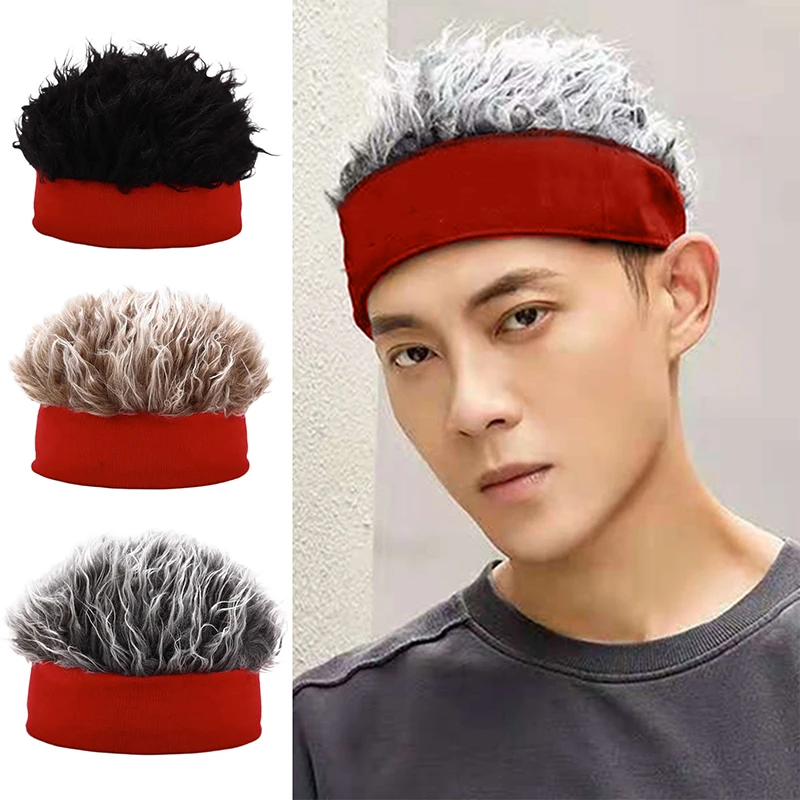 

Fashion Wig Hat Funny Short Hair Beanie for Women Men Novelty Street Hip Hop Hat Spiked Fake Hair Retro Caps
