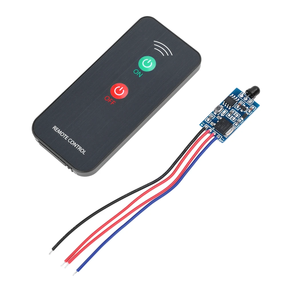 Infrared IR Wireless Remote Control Module Kits Two Key Switch Infrared Remote Control Receiving Module Two Key Switch